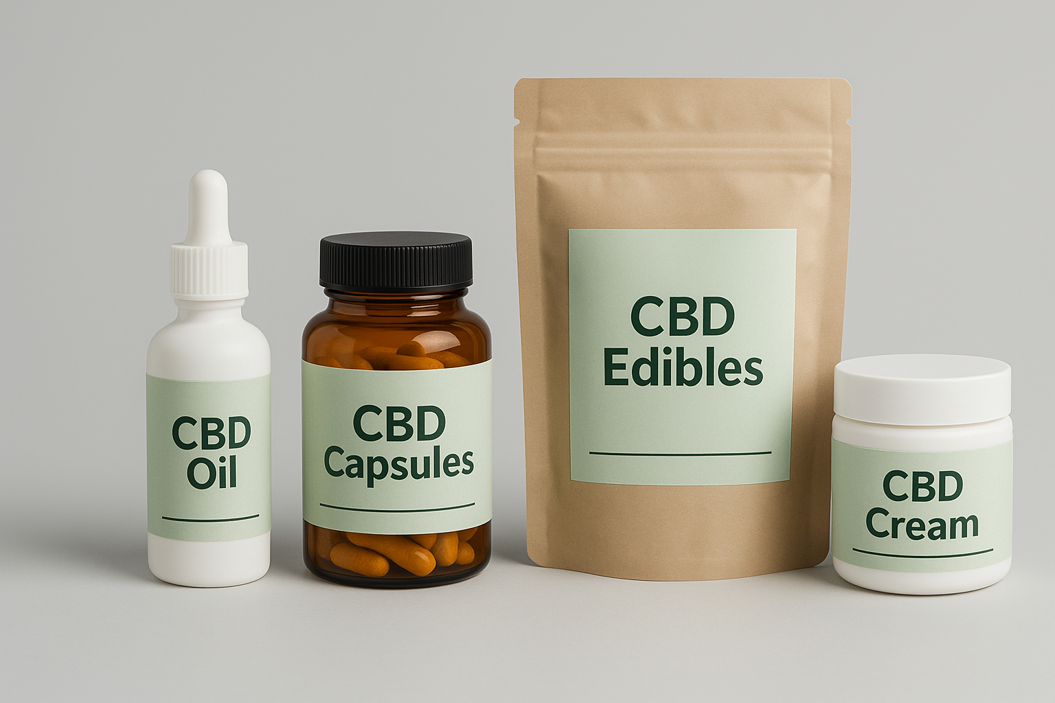 CBD product showcase